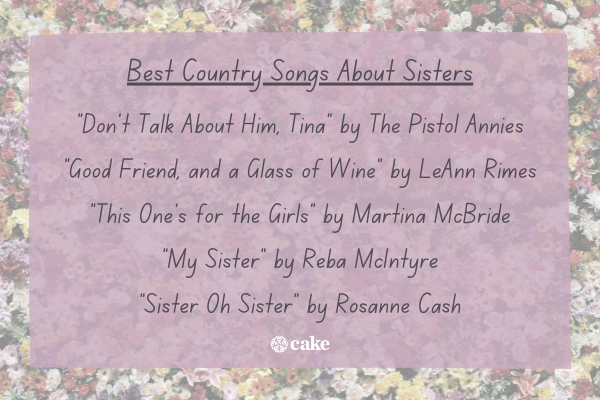 20 Songs to Dedicate to Your Sister